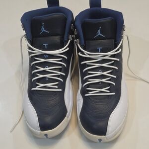 NIKE|Air Jordan 12 Retro Obsidian/ White/Blue|130690-410|Size Mens 12|NO BOX